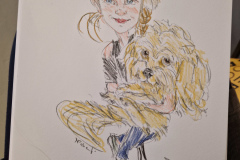 Karikatur-Maedchen-mit-Hund