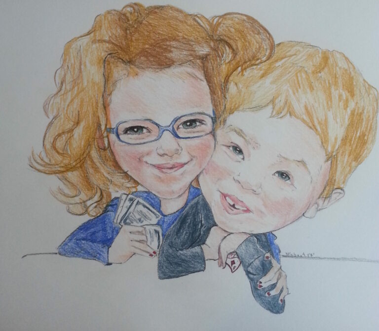 Kinder Karikatur