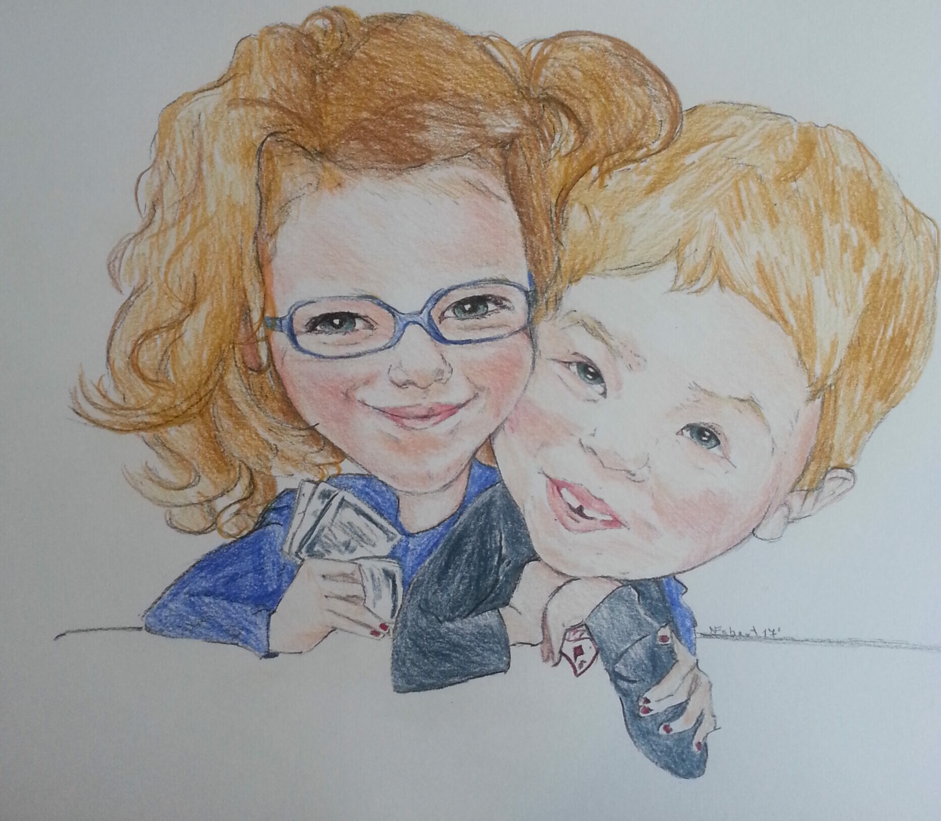 Kinder Karikatur
